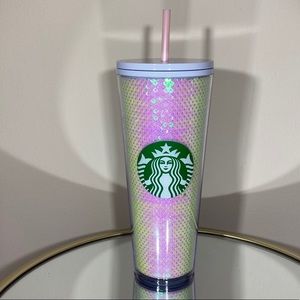 Starbucks 2020 Holiday White Pink Sequin